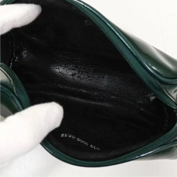 Gucci Emerald Green Leather Cosmetic Case - Picture 10 of 11